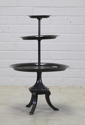 Lot 313 - An Italian lithographed three-tier table