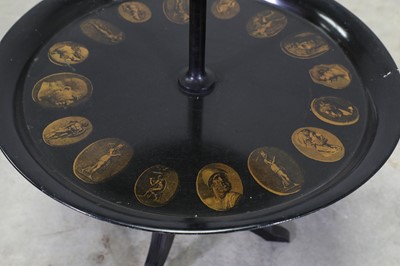 Lot 313 - An Italian lithographed three-tier table