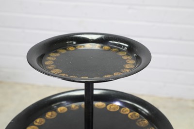 Lot 313 - An Italian lithographed three-tier table