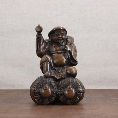 Lot 138 - A Japanese bronze figure