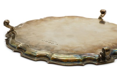 Lot 33 - A silver salver