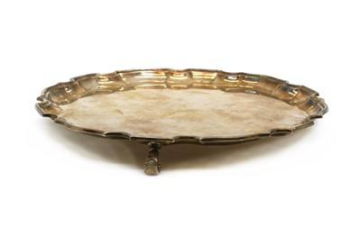 Lot 33 - A silver salver