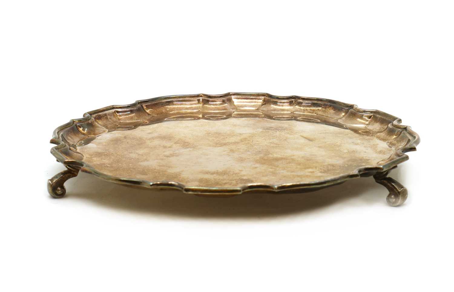 Lot 33 - A silver salver
