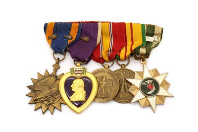 Lot 155 - A group of five American military medals