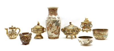 Lot 192 - A collection of Japanese Satsuma wares