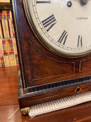 Lot 58 - A Regency mahogany bracket clock