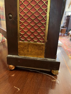 Lot 58 - A Regency mahogany bracket clock