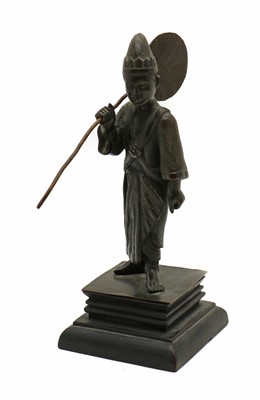 Lot 297 - A Japanese bronze figure