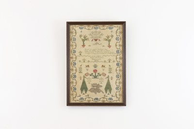 Lot 356A - A needlework sampler