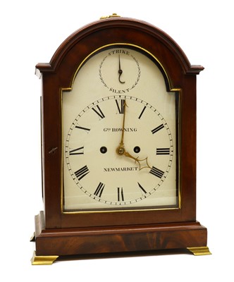 Lot 294 - A George III mahogany bracket clock