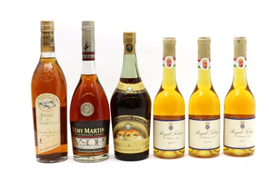 Lot 146 - A selection of dessert wines and spirits