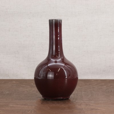 Lot 130 - A Chinese flambé-glazed vase