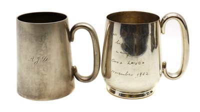 Lot 28 - A silver mug