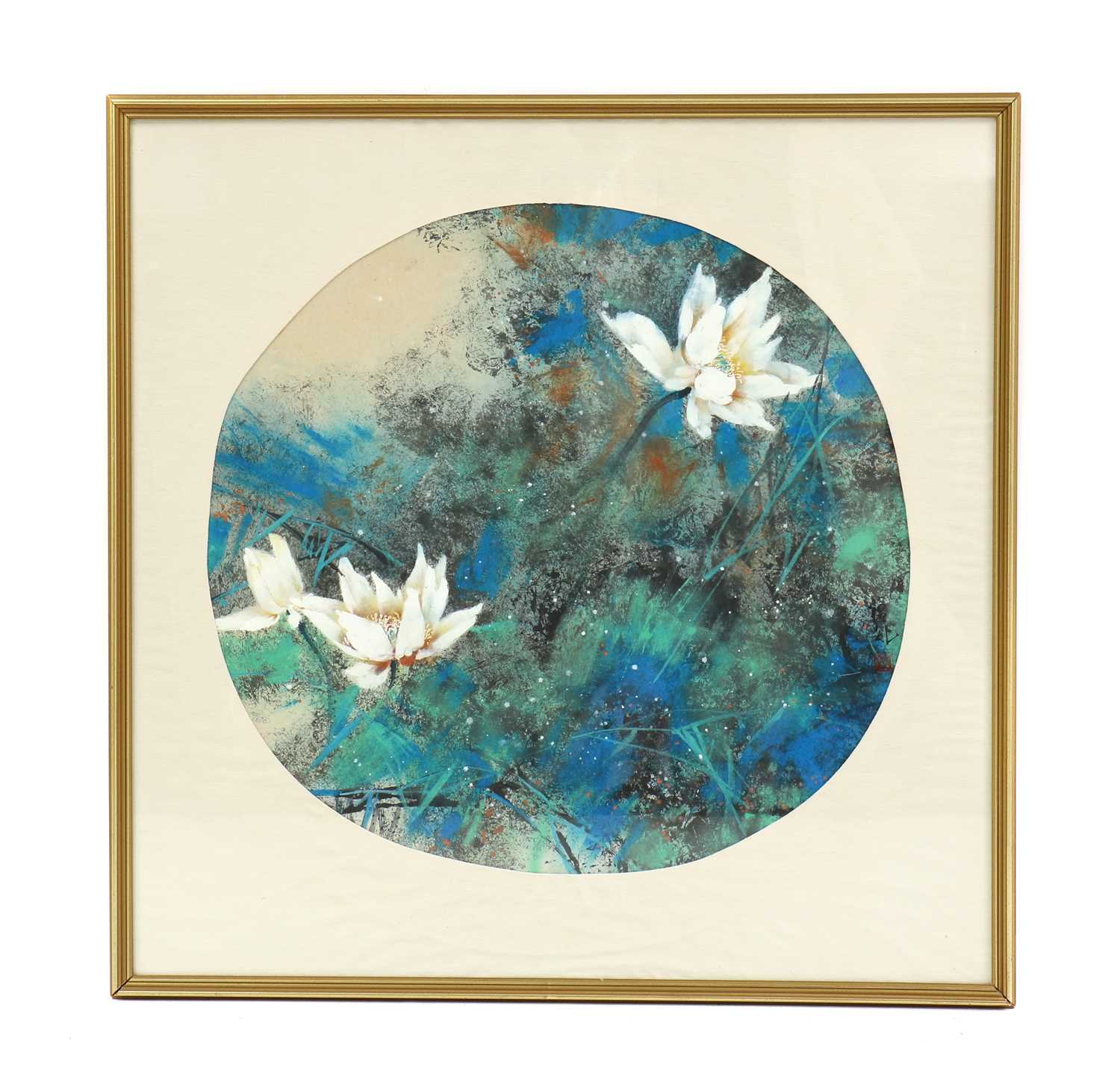 Lot 204 A large Chinese painting,