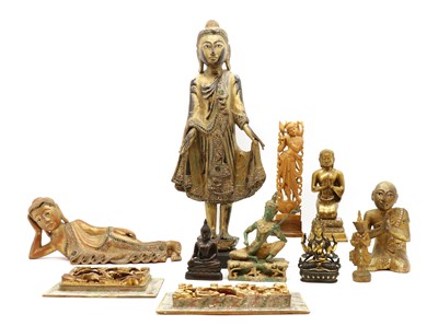 Lot 187 - A collection of Thai figures
