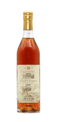 Lot 237 - Hine Grande Champagne Cognac, 1981, 40% volume, 70 cl. (1)