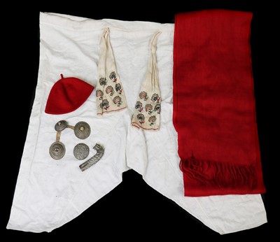 Lot 172 - A Greek military dress uniform belonging to Edward John Trelawny