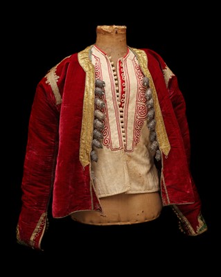 Lot 172 - A Greek military dress uniform belonging to Edward John Trelawny