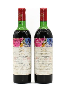 Lot 100 - Chateau Mouton Rothschild, Pauillac, 1970 (2)