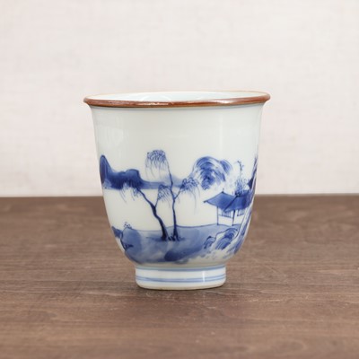 Lot 32 - A Chinese blue and white cup