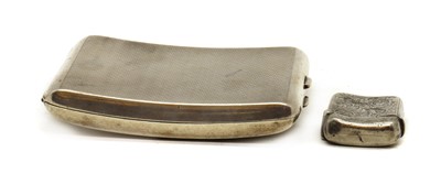Lot 14 - A silver cigarette case