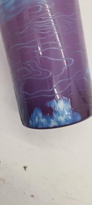 Lot 244 - A Stevens & Williams three colour intaglio cut glass vase