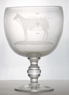 Lot 190 - A large Equestrian goblet