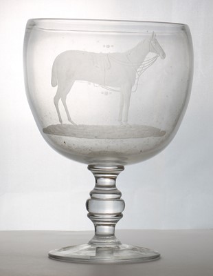 Lot 190 - A large Equestrian goblet