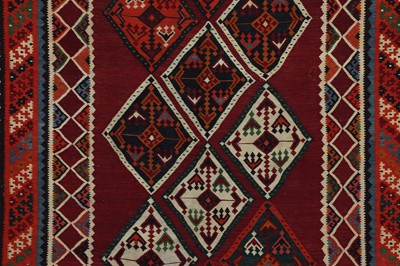 Lot 97 - A Persian Qashqai kilim rug
