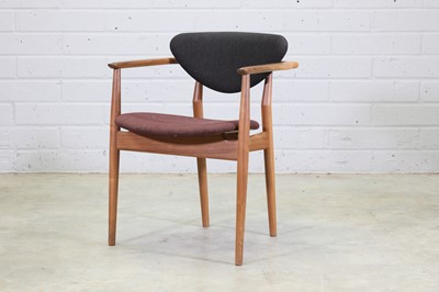 Lot 363 - A Danish 'Model 109' walnut armchair