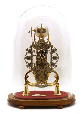 Lot 289 - A skeleton clock