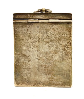 Lot 4 - A novelty silver tea caddy