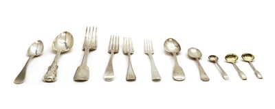 Lot 118 - A collection of silver flatware