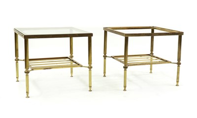 Lot 386 - A pair of gilt-metal low tables