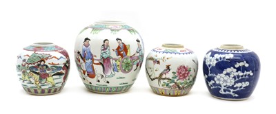 Lot 182 - A collection of Chinese jars
