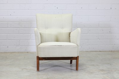Lot 228 - A Danish upholstered armchair