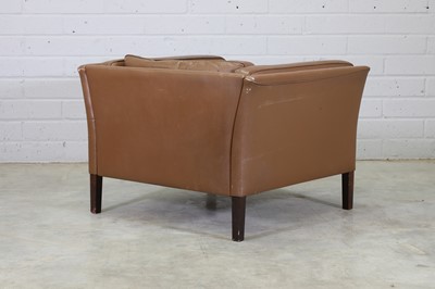 Lot 380 - A Danish leather armchair