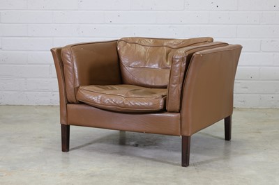 Lot 380 - A Danish leather armchair