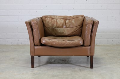 Lot 380 - A Danish leather armchair