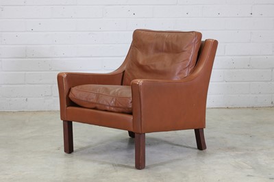Lot 356 - A Danish leather armchair