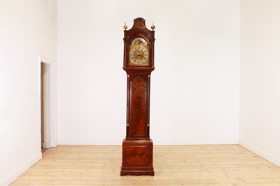 Lot 323 - A George III mahogany longcase clock