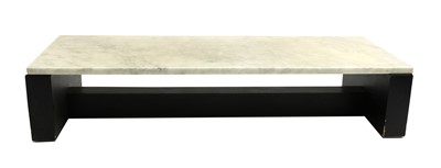 Lot 324 - A marble topped coffee table