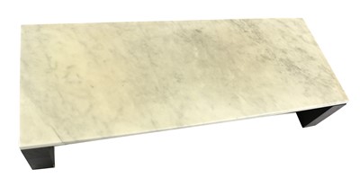 Lot 324 - A marble topped coffee table