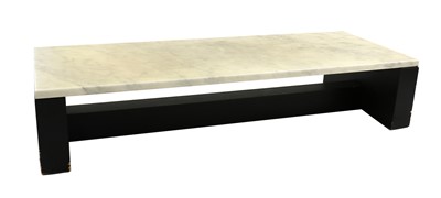 Lot 324 - A marble topped coffee table