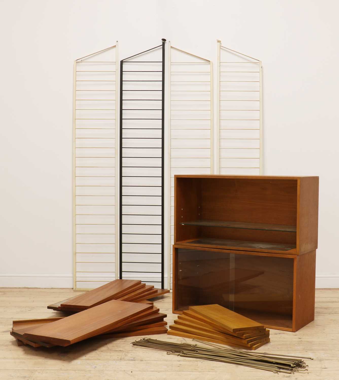 Lot 321 - A Staples & Co. teak 'Ladderax' system