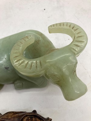 Lot 43 - A collection of Chinese hardstone and soapstone carvings