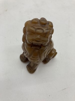 Lot 43 - A collection of Chinese hardstone and soapstone carvings