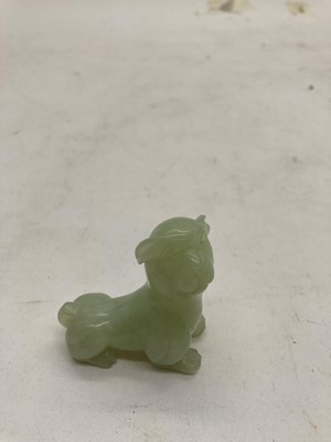 Lot 43 - A collection of Chinese hardstone and soapstone carvings