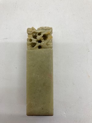 Lot 43 - A collection of Chinese hardstone and soapstone carvings