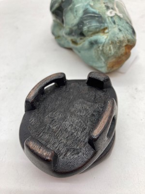 Lot 43 - A collection of Chinese hardstone and soapstone carvings
